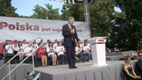 Marek Dyżewski_Na wiecu poparcia Jarosława Kaczyńskiego w wyborach prezydenckich